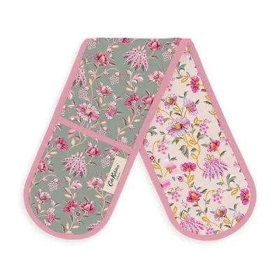 Image of Cath Kidston Friendship Gardens Sage Double Oven Glove