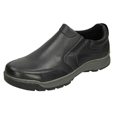 Image of Hush Puppies Men&#039;s Jasper Sneaker, Black, 14 UK