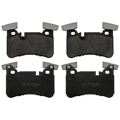 Image of 0004203400, 0054209020, 0064207820, 0074209320, A0004203400 Brake pad set BLUE PRINT ADU174256 Rear Axle prepared for wear indicator