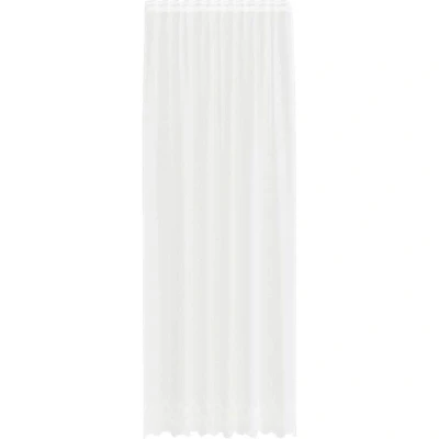 Image of Lace Curtain with Curtains Floral White 150 x 300 cm Polyester Vidaxl