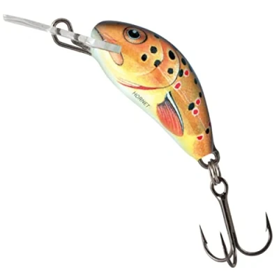 Image of salmo Hornet wobbler, trout perch pike bait, fishing colours: trout, length / weight running behaviour diving depth: 4 cm g sinking 2.0 2.5 m.