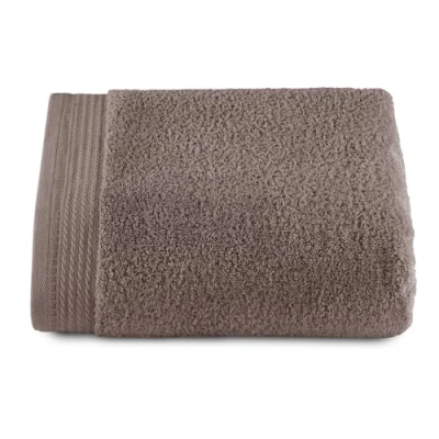 Image of RIZO Top Towel Set of 1 Shower Bath Towels 100% Combed Cotton 600 g/m2 Measure 70 x 140 cm Mink