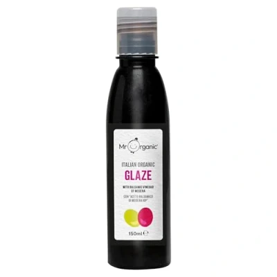 Image of Mr Organic Glaze with Balsamic Vinegar of Modena Authentic Italian Flavours Vegan Friendly Made Ingredients Sweet and Tangy Taste Ideal for Enhancing Dishes