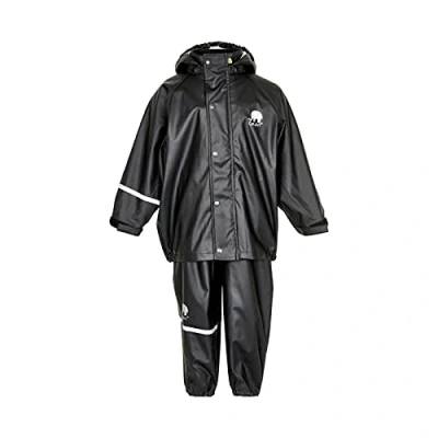 Image of Celavi Unisex Basic Suit Solid Raincoat, Black, 100 cm