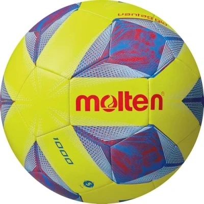 Image of Molten 1000 Vantaggio Football Training Practice Ball TPU Superior Shape and Air Retention Size 4 For Boys Girls Aged 9 to 14 Yellow