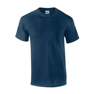 Image of Gildan Ultra Cotton Adult T Shirt, Heather Navy, L