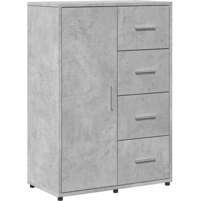 Image of vidaXL Sideboard Concrete Grey 60x31x84 cm Engineered Wood