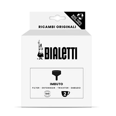 Image of Bialetti Spare Parts, Includes 1 Funnel Filter, Compatible with Brikka 2 cups