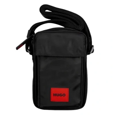 Image of HUGO Men&#039;s Ethon 2.0N V Crossbody Reporter_with_Zip, Black, One Size