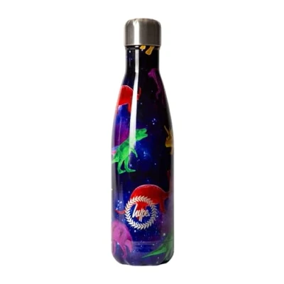 Image of hype ACCESSORIES Space Dinosaurs Unisex Bottles in Multi Coloured Size: One Size