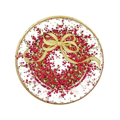 Image of Caspari 21cm Pepperberry Salad/Dessert Plates, Pack of 8