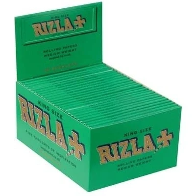 Image of RIZLA Green King Size Slim Rolling Paper Pack of 50, 500 g