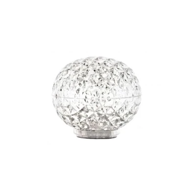 Image of Kartell Mini Planet Battery Table Lamp Crystal