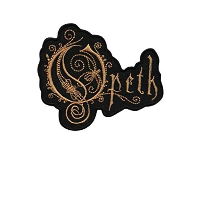Image of Opeth Metal Band Gold_1 Patch Badge Embroidered Iron on Applique Souvenir Accessory