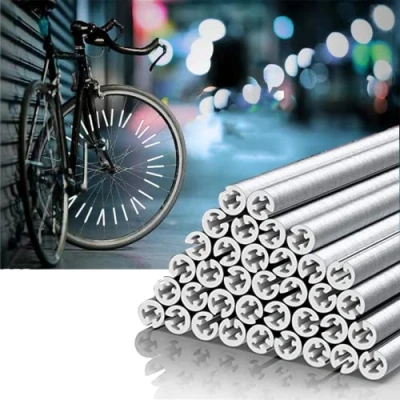 Image of Tsathoggua Spoke Reflectors Bicycle 72 Pieces, Set, Spokes Made with 3M Scotchlite, Easy Installation, 360 Visibility, Child Safe Riding at Night