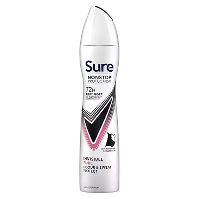Image of Sure Women Inv Pure Antiperspirant Deodorant Nonstop 250ml
