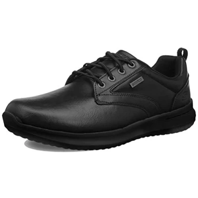 Image of Skechers Men&#039;s Delson Antigo Oxfords, Black BLK, 9.5 UK