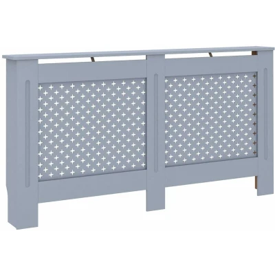 Image of vidaXL Radiator Cover Anthracite 152x19x81.5 cm MDF
