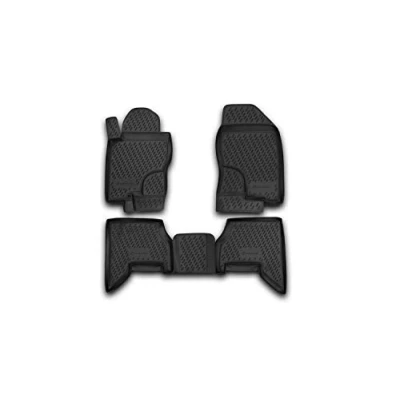 Image of Element EXP.CARNIS00015 Rubber Car Mats for Nissan Pathfinder 2005 4 Pieces, Black
