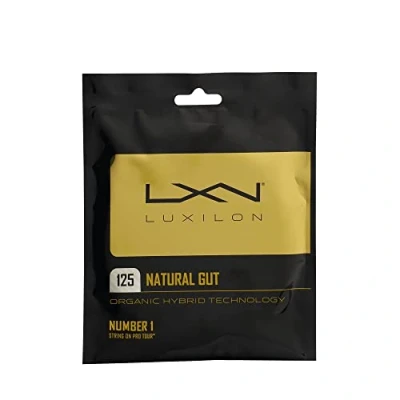 Image of Wilson Luxilon Natural Gut 120 Tennis String, Diameter: 1.20 mm, Transparent, WR8302601120