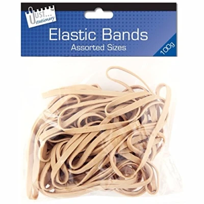 Image of 2x Just Stationery Assorted Size Original Elastic Band