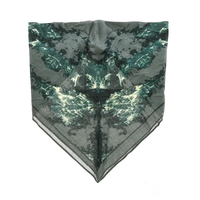 Image of Buff Bandana for face and neck with light versatile fabric 113700 unisex Green Cotton One Size