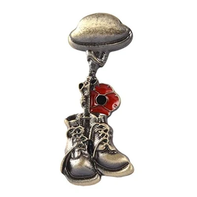 Image of 1pc Remembrance Soldier Brooch Pin Veteran Helmet Boot Pins Clothes Backpack Badge for Women Men