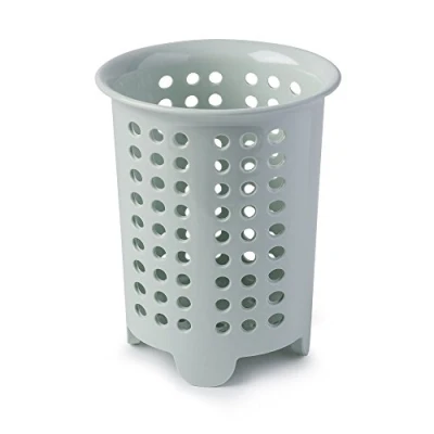 Image of Zeal Melamine Cutlery Drainer/Utensil Pot Sage Green, 14 x 17 cm
