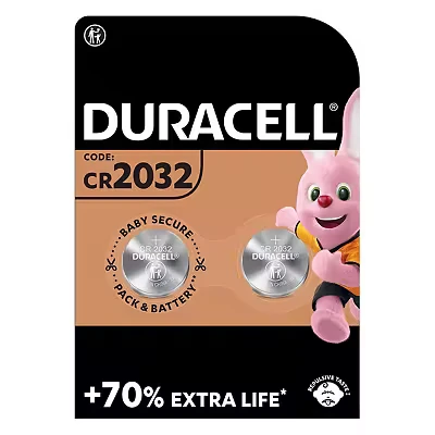 Image of 8X Duracell Cr 2032 Lithium (4 Blister Packs of 2 Batteries) 8 Batteries