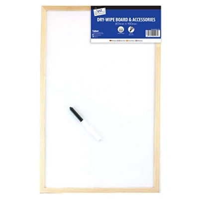 Image of Tallon Just Stationery 400x600mm Pine Frame Dry Wipe Board, 4293