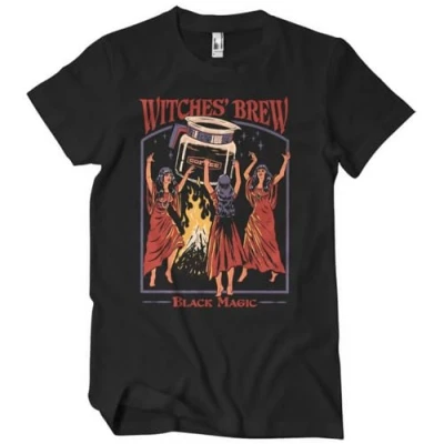 Image of Steven Rhodes Officially Licensed Witches Brew Black Magic Mens T Shirt (Black), X Large