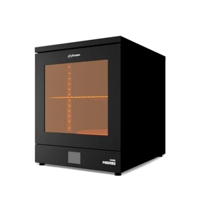 Image of phrozen Cure Mega S 3D Printer Resin Curing Station, UV Light Post Lamp, DIY Enclosure 360 Degree Transparent Turntable for LCD/DLP/SLA, Solidify Photosensitive 405nm Printed Models
