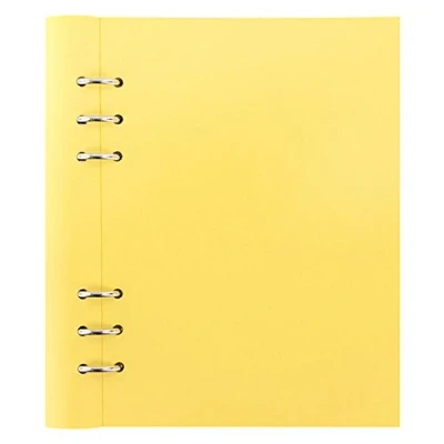 Image of Filofax Clipbook Classic Pastels A5 notebook lemon