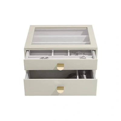 Image of Stackers Oatmeal Classic Jewellery Box Set of 2 (with drawers)