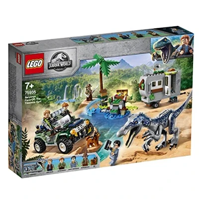Image of LEGO 75935 Jurassic World Baryonyx Face Off: The Treasure Hunt Dinosaur Playset with Off Road Buggy Toy