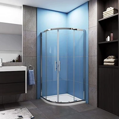 Image of Acezanble 760x760x1900mm Quadrant Shower Enclosure Cubicle with 760x760mm Tray Waste