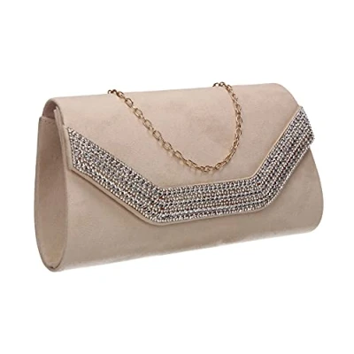 Image of SwankySwans Women&#039;s Harper Clutch Bag, Nude