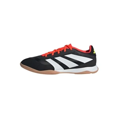 Image of adidas Performance Predator League IN Indoor football boots, Men&#039;s, Size: 8, Core black/footwear white/solar red Textile/synthetics