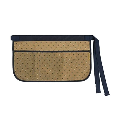 Image of Sophie Allport Gardening Apron, Bees Design, Garden Tool Belt Pouch, 2 Front Pockets, Tie Waist
