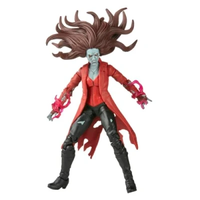 Image of Hasbro Avengers F3703 Legends Series MCU Disney Plus Zombie Scarlet Witch Marvel Action, 2 Accessories and 1 Build A Figure Part, Multi