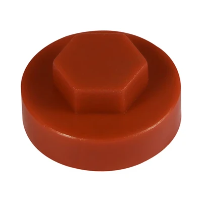 Image of TIMCO 1604C39CAP Hex Cover Cap Terracotta Box of 1000, 5/16&quot; x16mm, Set 1000 Pieces