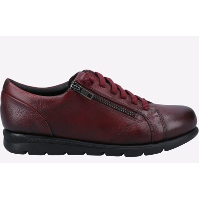 Image of Fleet &amp; Foster Polperro MEMORU FOAM Shoes Womens Burgundy Size UK 7