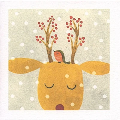 Image of Festive Rudolf Christmas Card Pack with 8 Cards and Envelopes