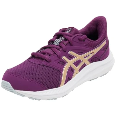 Image of Asics JOLT 4 Unisex Neutral running shoes for kids, Size: 3.5, Deep mauve/champagne Textile/synthetics
