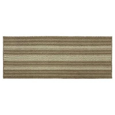 Image of JVL Hubble Machine Washable Latex Backed Runner Doormat, 57x150cm, Caramel