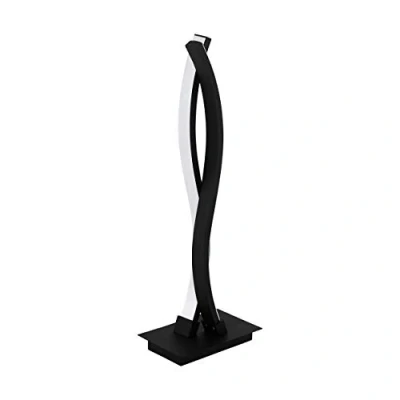 Image of Eglo LED Table lamp Lasana 3, 2 Flame lamp, Bedside Made of Steel, Aluminium and Plastic, Living Room in Black, White, with Switch, Warm White