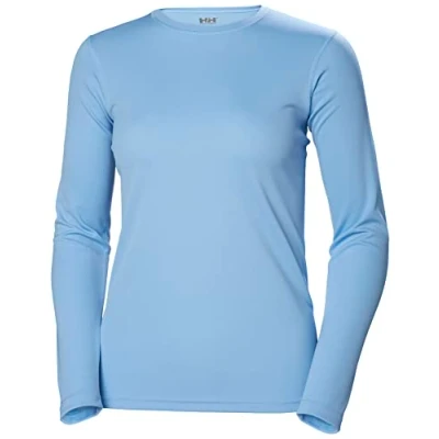 Image of Helly Hansen Womens HH Tech Crew Long Sleeve, XL, Bright Blue