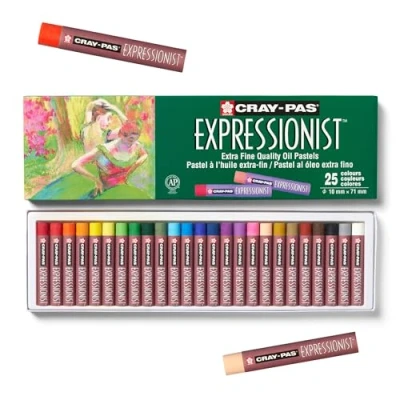 Image of Set of 25 Cray Pas Expressionist Oil Pastel, Assorted Colours