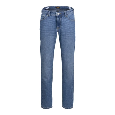 Image of Jack &amp; Jones Junior Clark Straight leg jeans for kids, Size: 11y, Blue denim