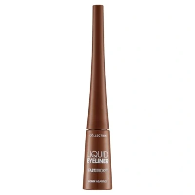 Image of Collection Cosmetics Fast Stroke Long Wear Liner, 14 Hour Wear, Intense Colour, 4ml, Brown